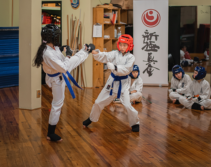 A memorable moment from the karate exam